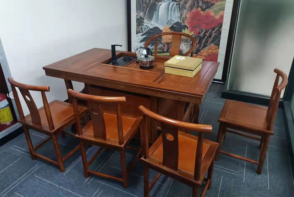 中式实木茶桌椅回收