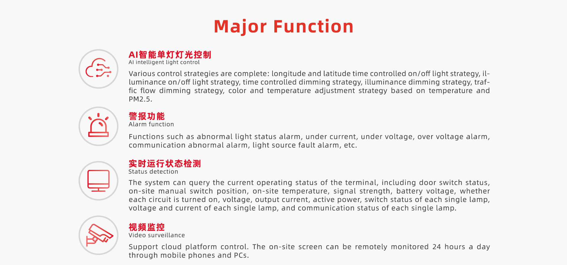 Street light monitoring solutions