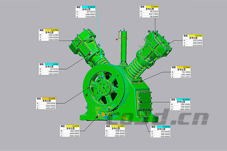 3D scanning of compressor components