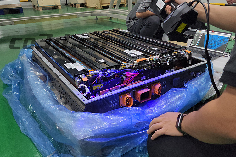 3D inspection of automotive battery packs