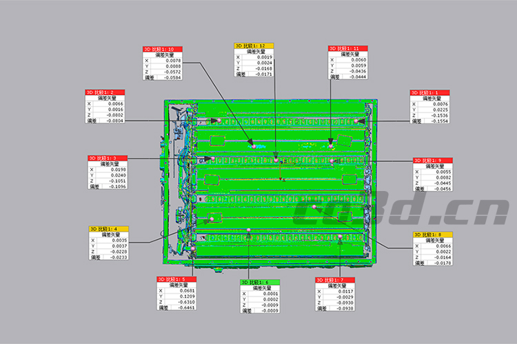 3D inspection of automotive battery packs