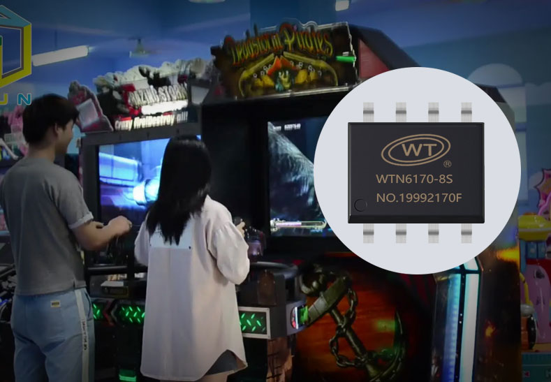 WTN6170-8S语音芯片：射击游戏机新时代，音效射击体验引领者