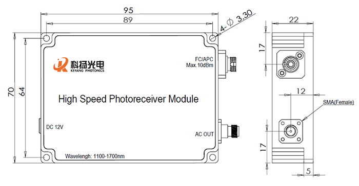 10Gbps APD高速光探测模块