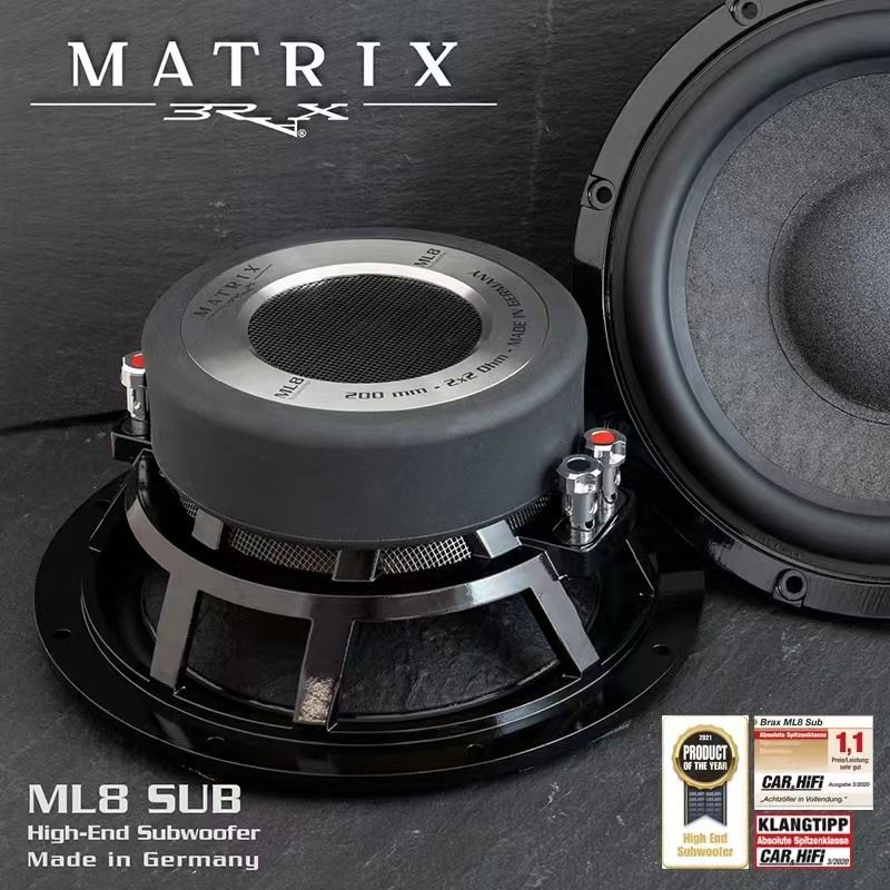 皇帝位的低音 | BRAX MATRIX ML8低音喇叭，点燃冬日的激情火花！