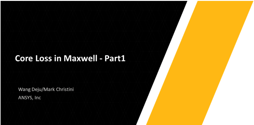 Ansys Maxwell中鐵芯損耗計算方法總結(jié)-Part1