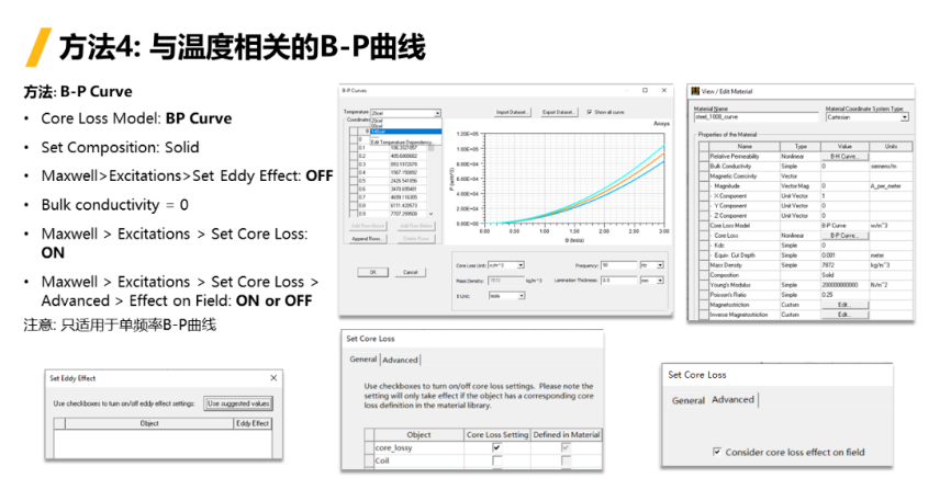 Ansys Maxwell中鐵芯損耗計算方法總結(jié)-Part2