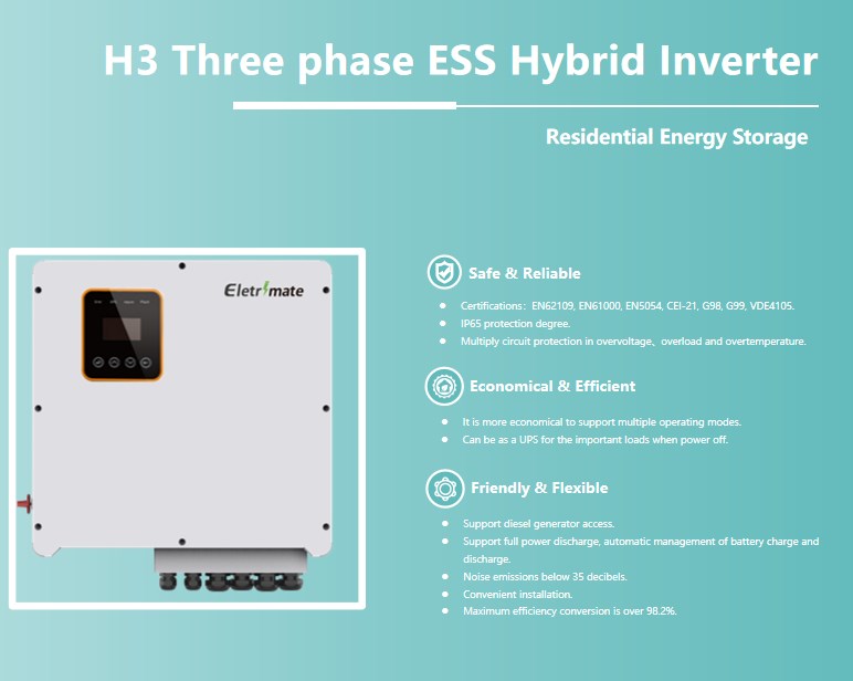 Three phase ESS Hybrid Inverter