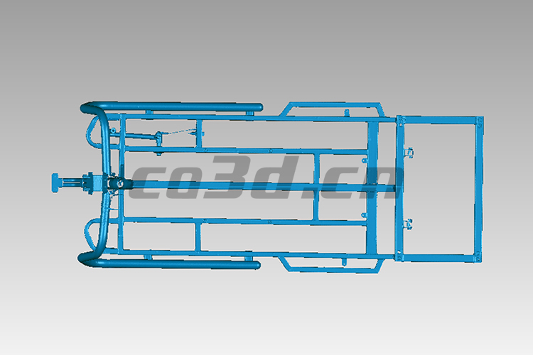 Three dimensional scanning of tricycle base