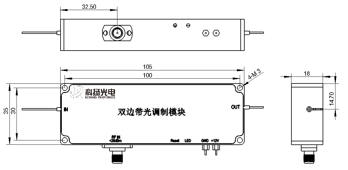 双边带电光调制模块