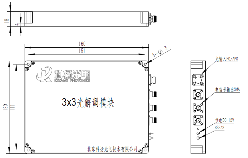 3X3光解调模块