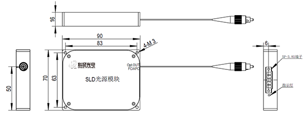 OCT用SLD光源模块