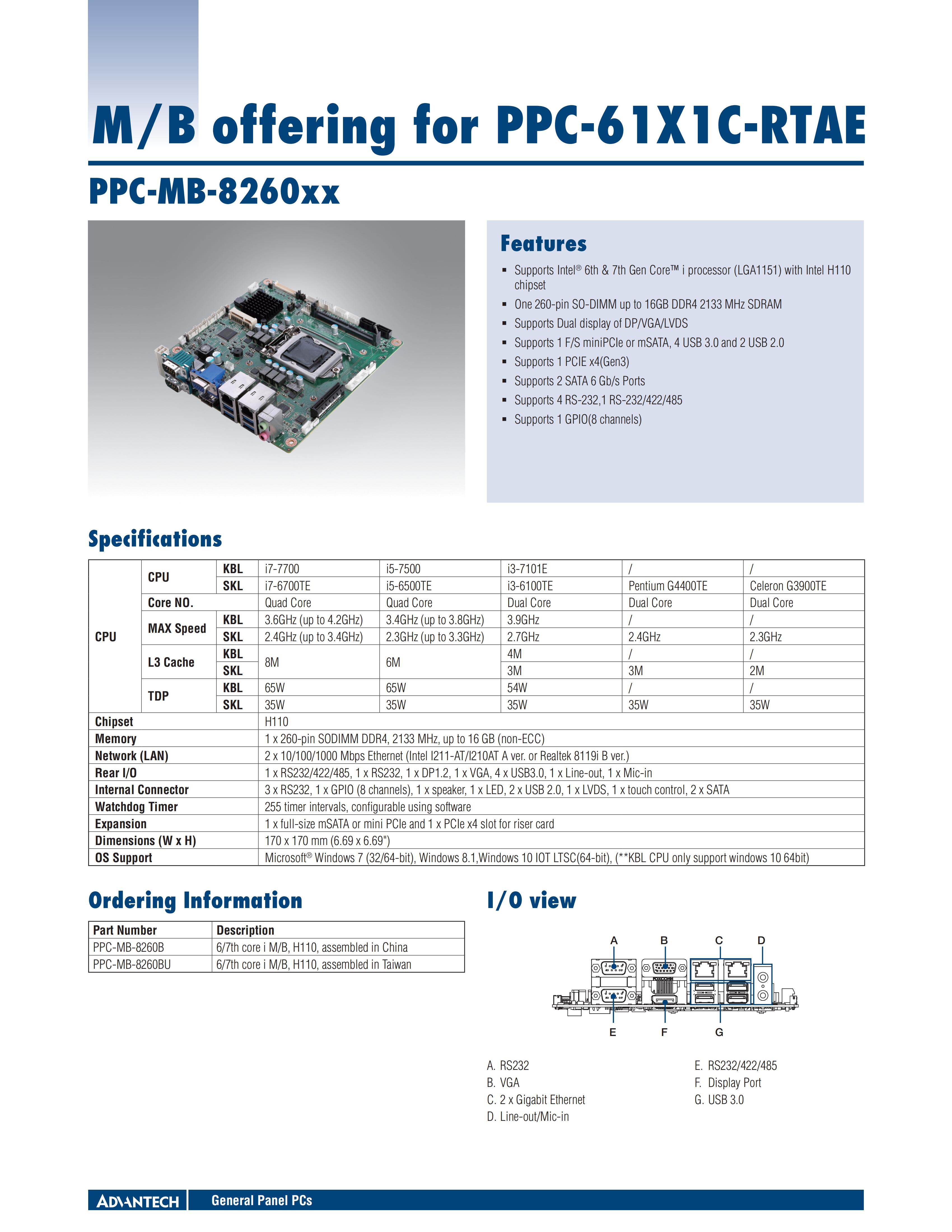 研华工业控制触摸屏一体机PPC-6151C