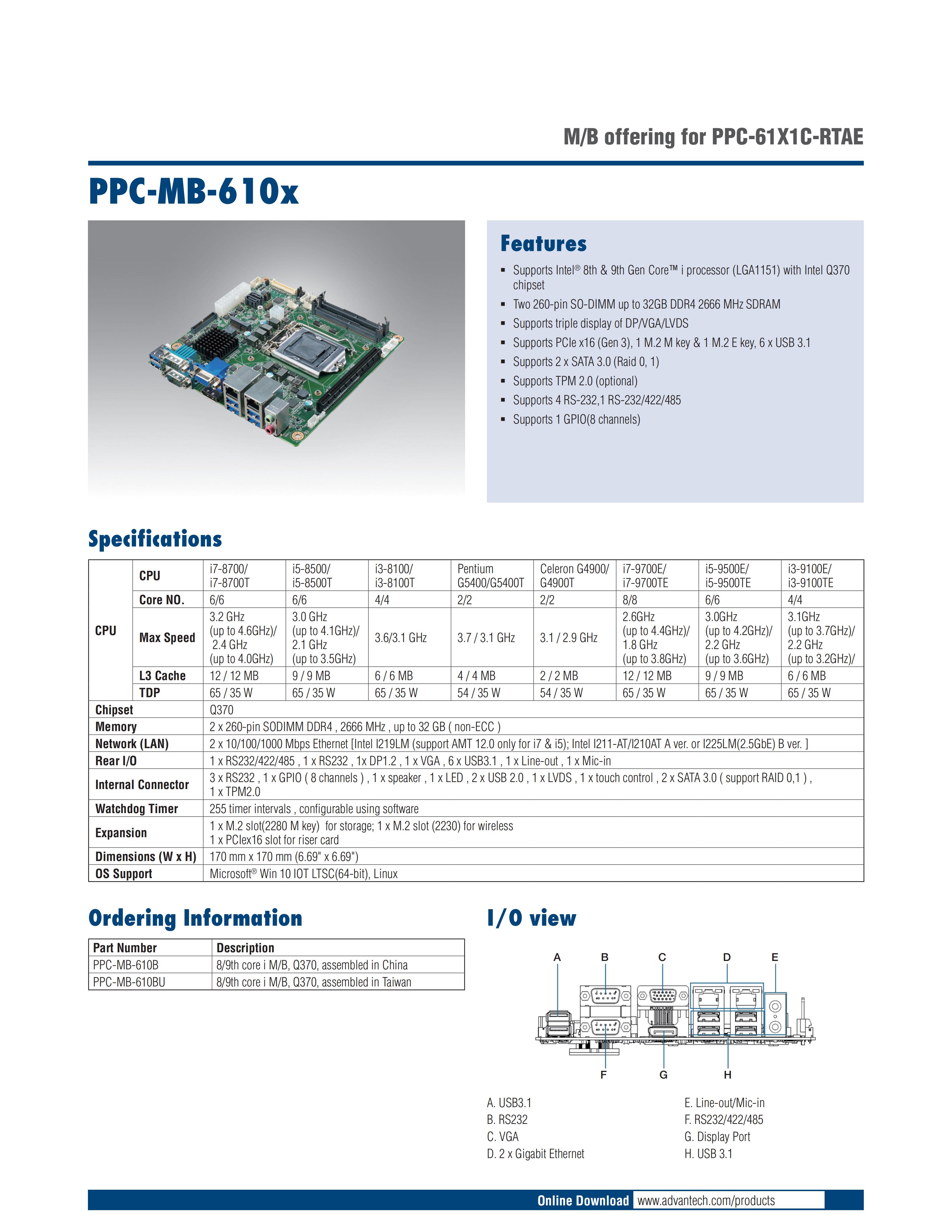 研华工业控制触摸屏一体机PPC-6151C