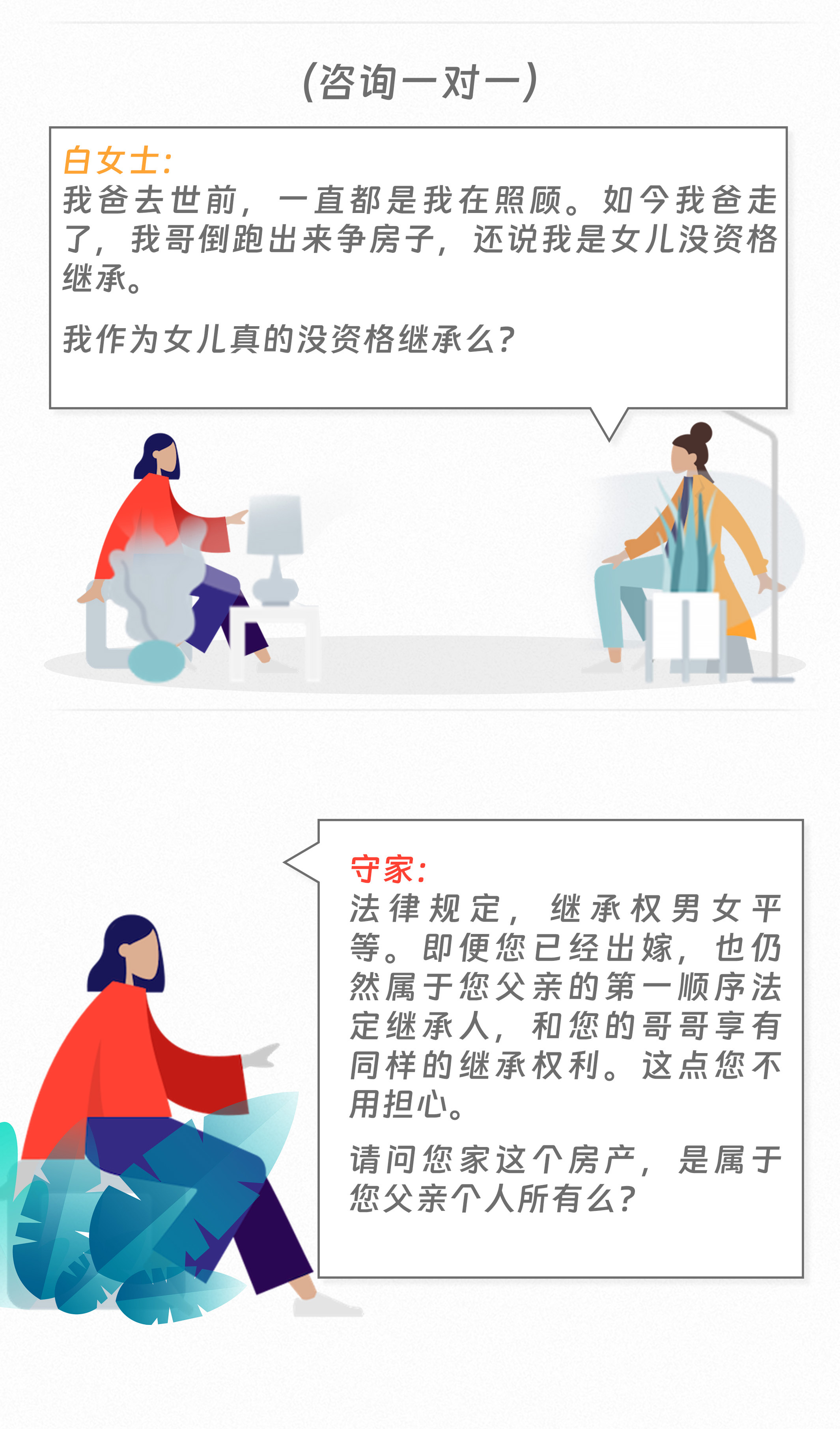 守家法律说|父亲离世，女儿有权继承财产么？