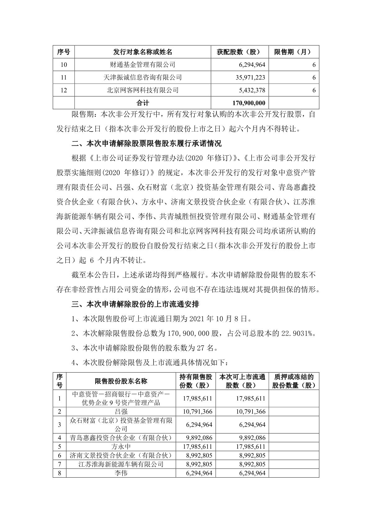 合作企业：中钢天源：中信建投证券股份有限公司关于中钢天源股份有限公司非公开发行限售股份上市流通的核查意见