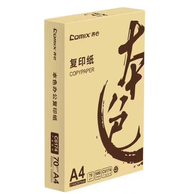 齐心A4 本色复印纸70克 8包/件