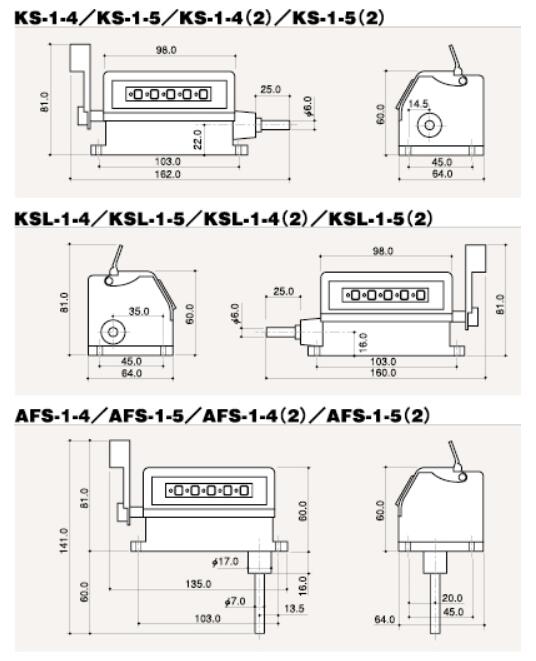 反轉式計數器KS-1-4古里精機KORI