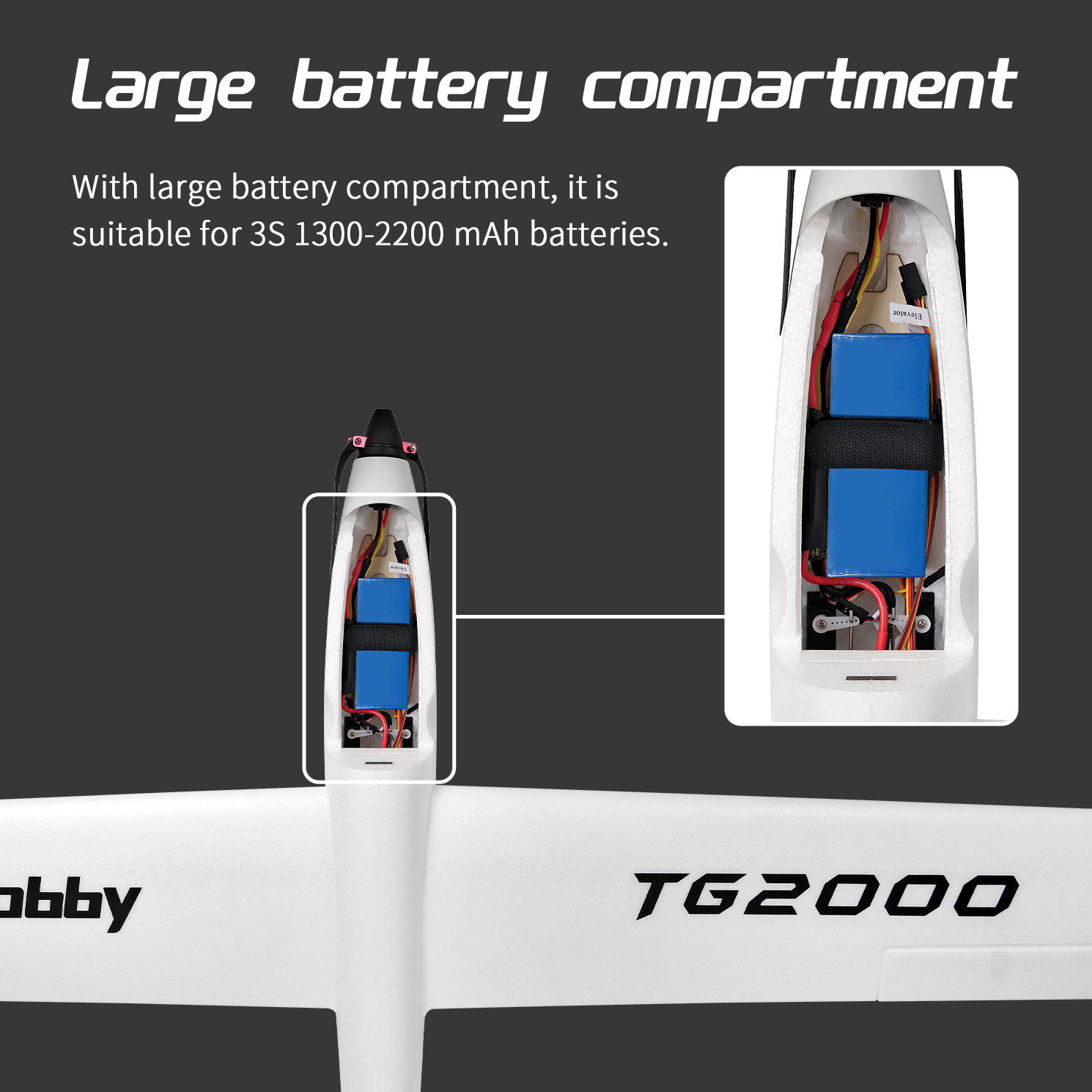 TOP RC HOBBY 2000mm TG2000