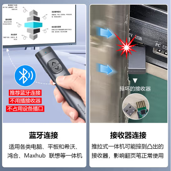 诺为N97S - 物理绿光+数字激光翻页笔