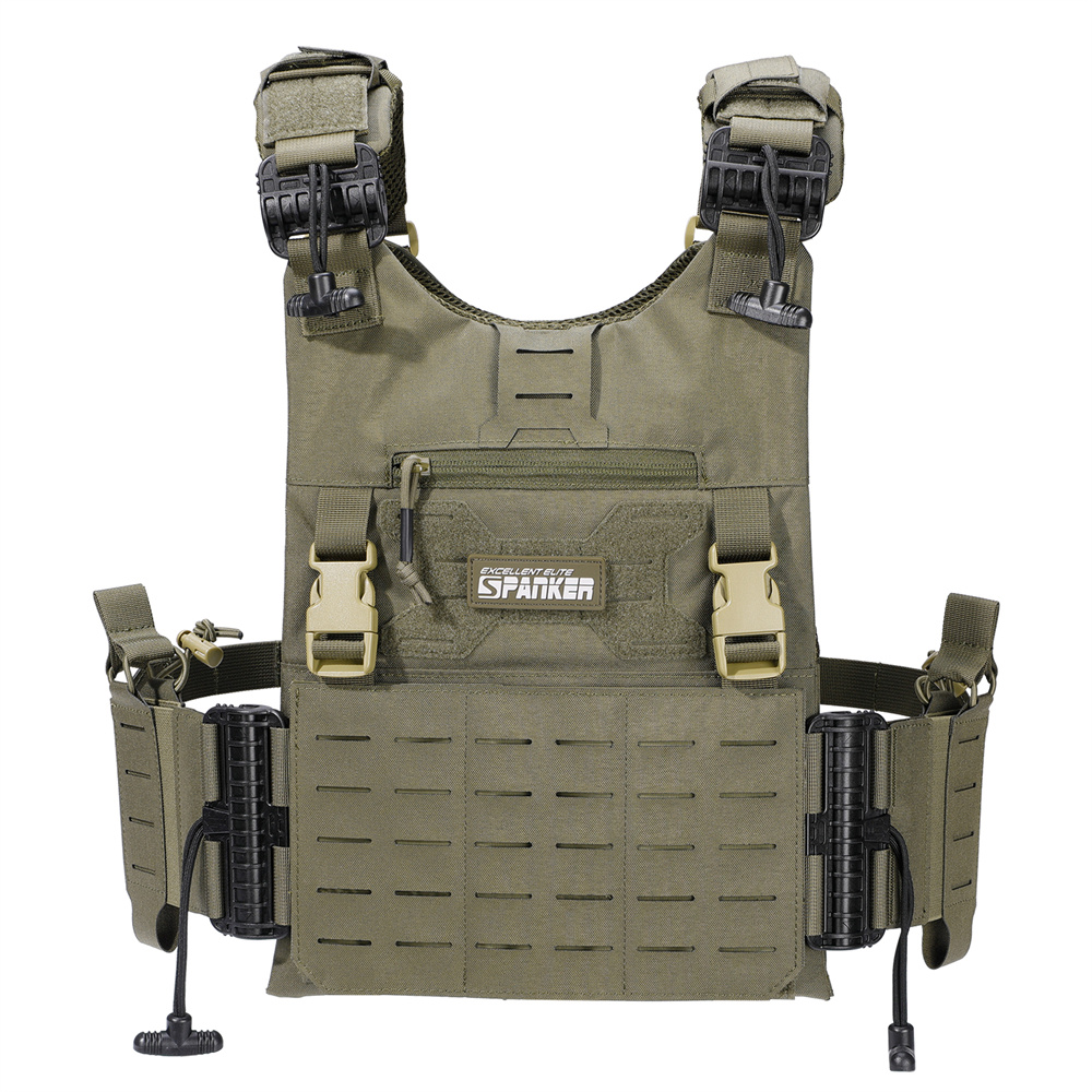 Tactical Vest Hunting Plate Carrier Modular Vests Portable Molle  Airsoft Training Vest Adjustable Hunting Vests CS Game Jungle