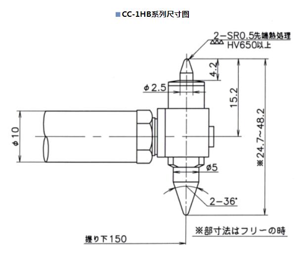 PEACOCKOZAKI尾崎CC-124HB圆柱量规