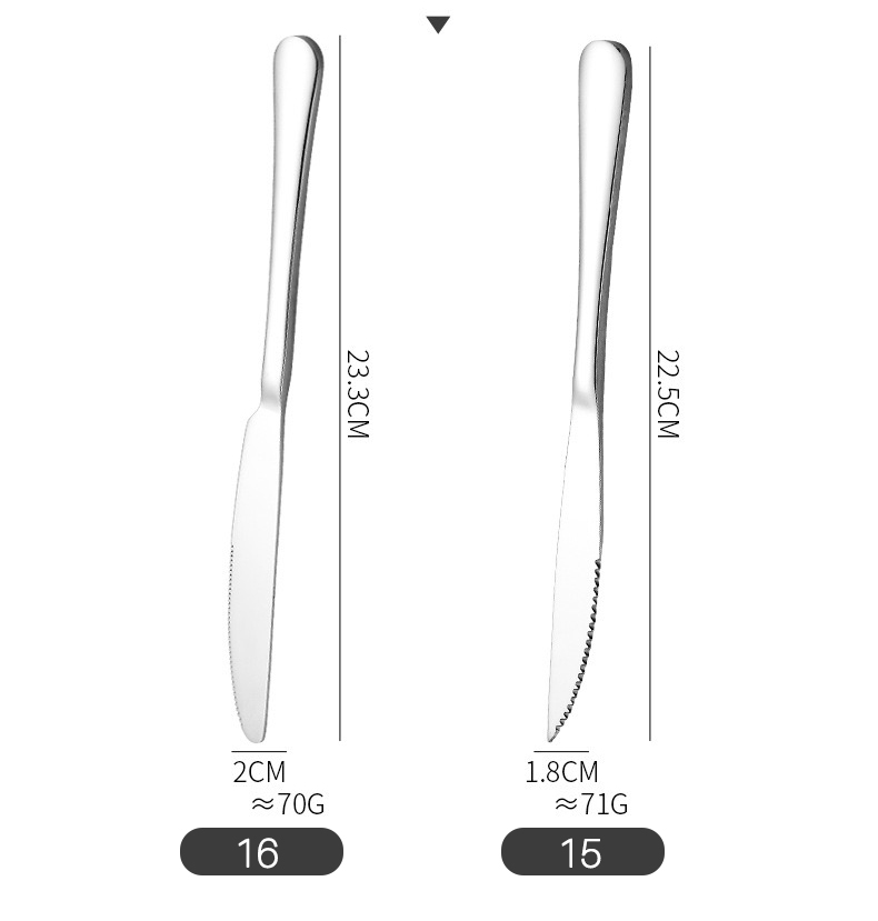 Basics Stainless Steel Flatware Set with Round Edge