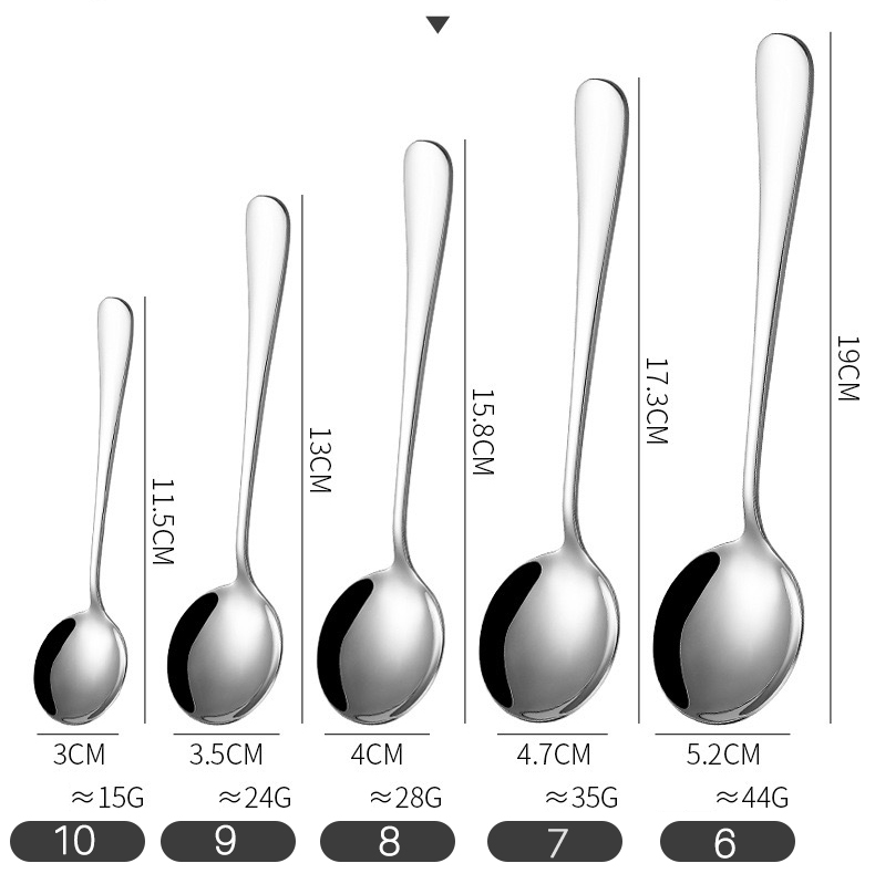 Basics Stainless Steel Flatware Set with Round Edge