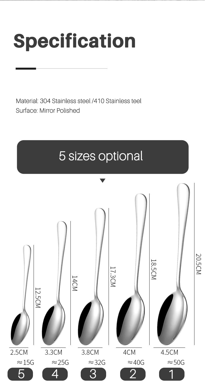 Basics Stainless Steel Flatware Set with Round Edge