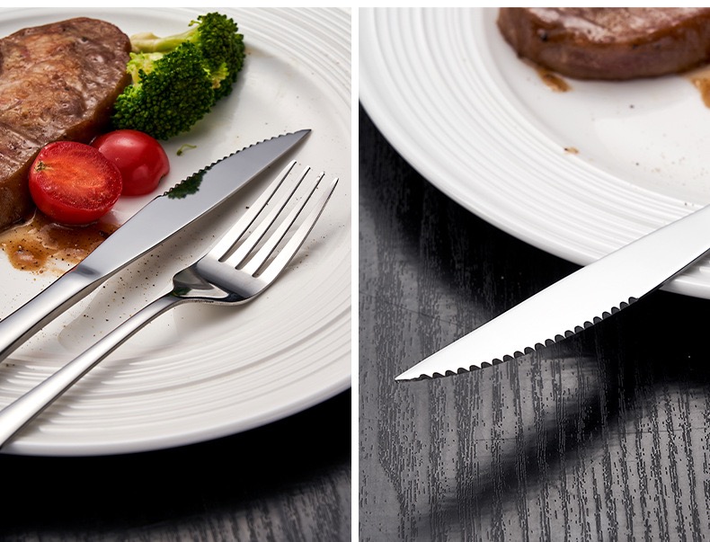 Basics Stainless Steel Flatware Set with Round Edge