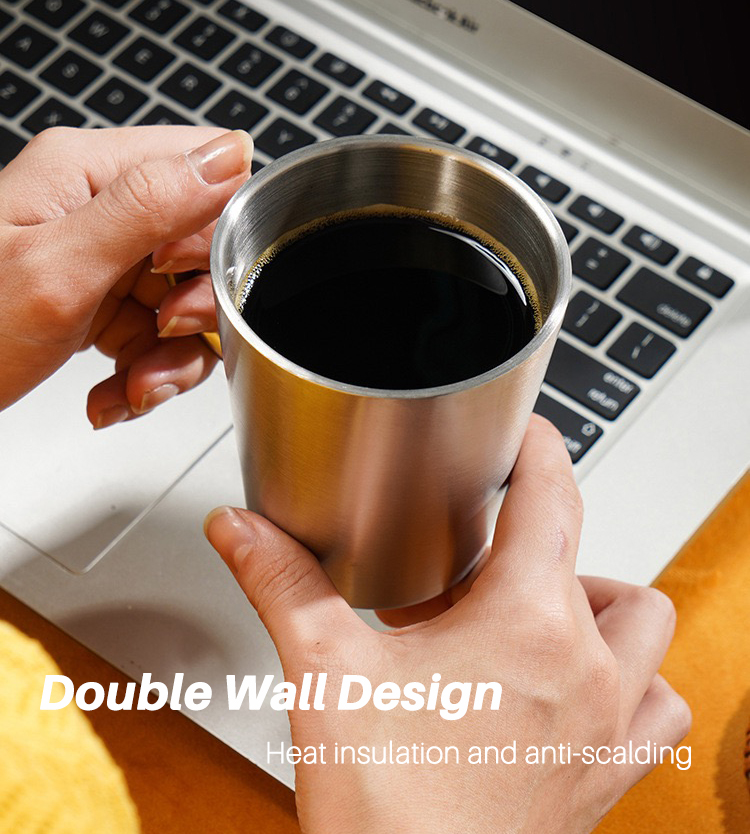 300ml Double Wall 304 Stainless Steel Mug
