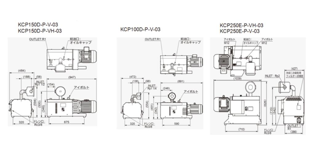 ORION好利旺机械KCP150D-P-V-03爪式真空泵