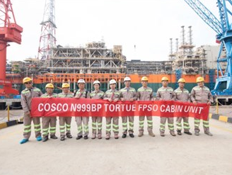 Delivery of the world's largest gas processing FPSO, N999 FPSO