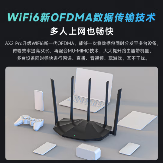 腾达AX2PRO五线 WIFI6 1500M路由器