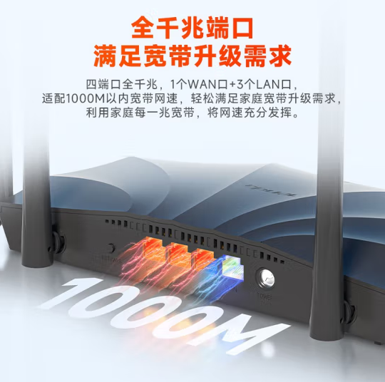 腾达WIFI6 四线 1500M千兆路由器