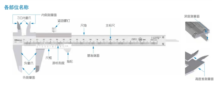 【检测技能】 游标卡尺读数及使用方法