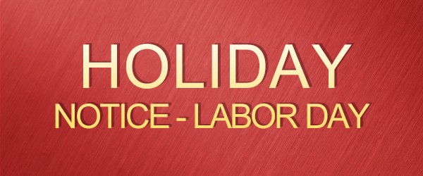 Holiday Notice-Labor Day 