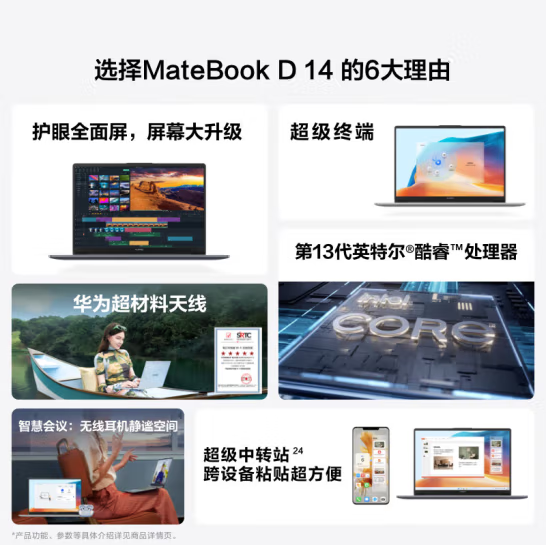 Matebook D14 2024款  I5-12450H/16G/512G/银