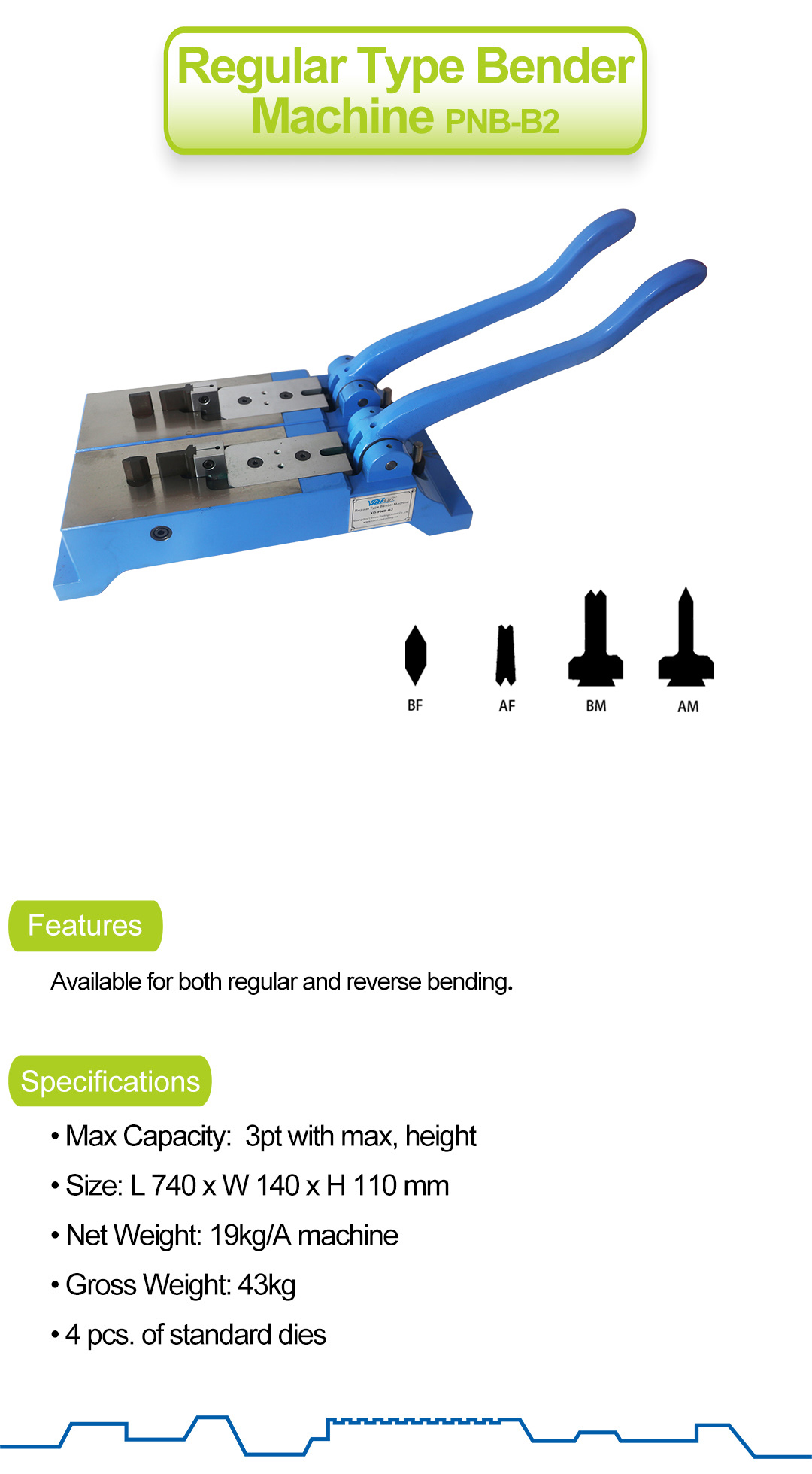 Regular Type Bender Machine: PNB-B2