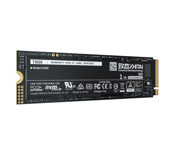 致态TI600 NVME M.2 固态硬盘 1T