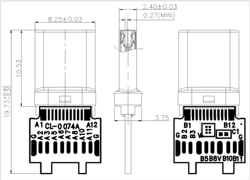 USB 3.1 Type-C PLUG  Finished product 