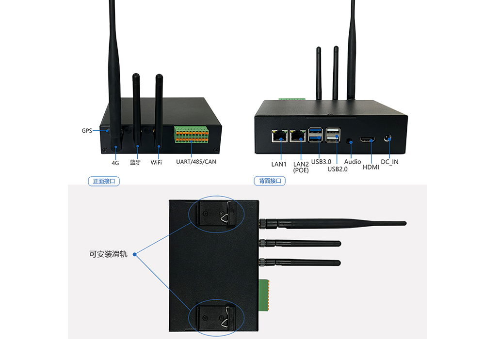 RK3568/3399/3568AI边缘计算工控盒子