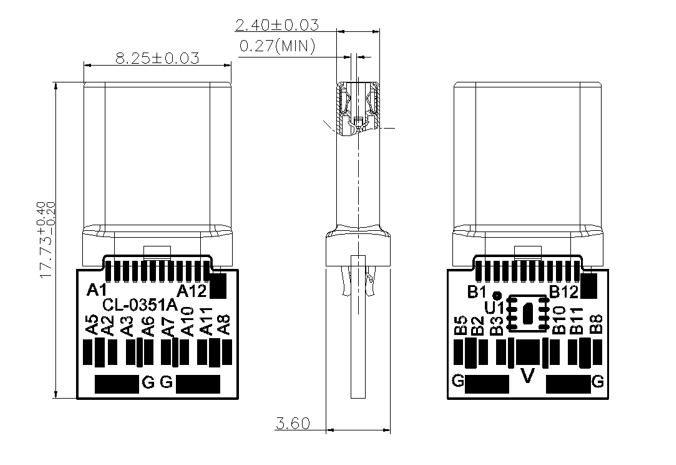 USB 4.0 Type-C PLUG  Finished product 