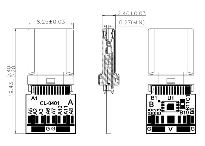 Thunderbolt 4 Type-C PLUG  Finished product 