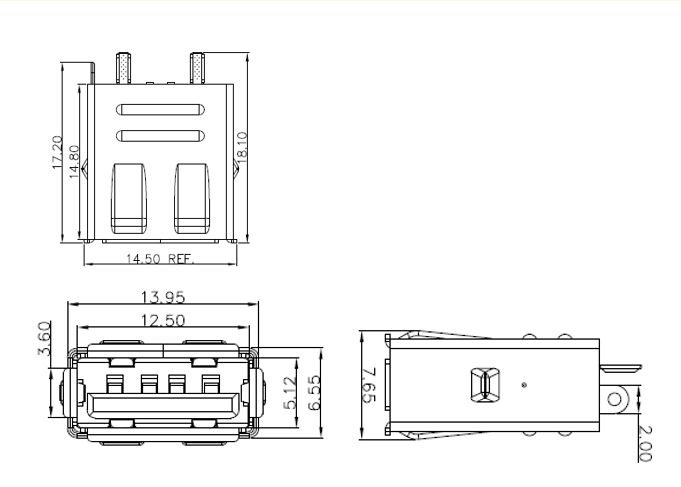 USB 2.0A Female