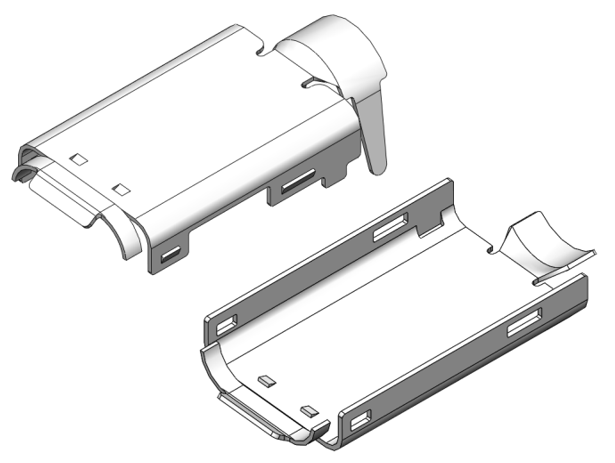 USB Type-C upper and lower shell—20.57mm