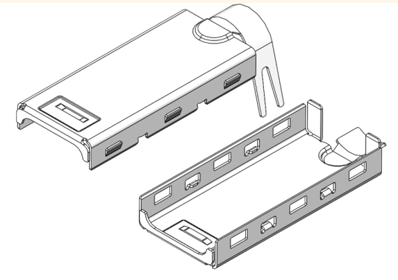 USB Type-C upper and lower shell—26.5mm