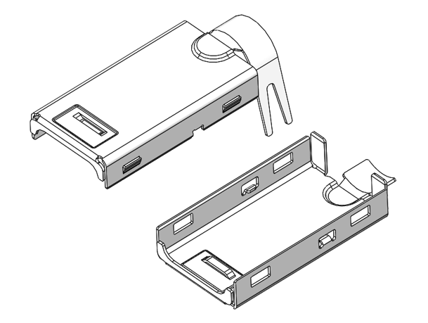 USB Type-C upper and lower shell—22.5mm