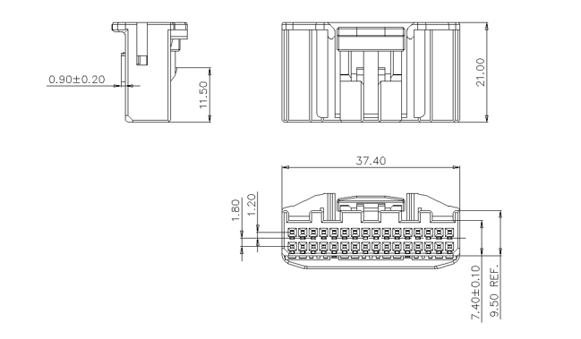 IDC Connectors  2*16PIN Female