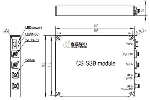 1550nm Optical CS-SSB Modulation module