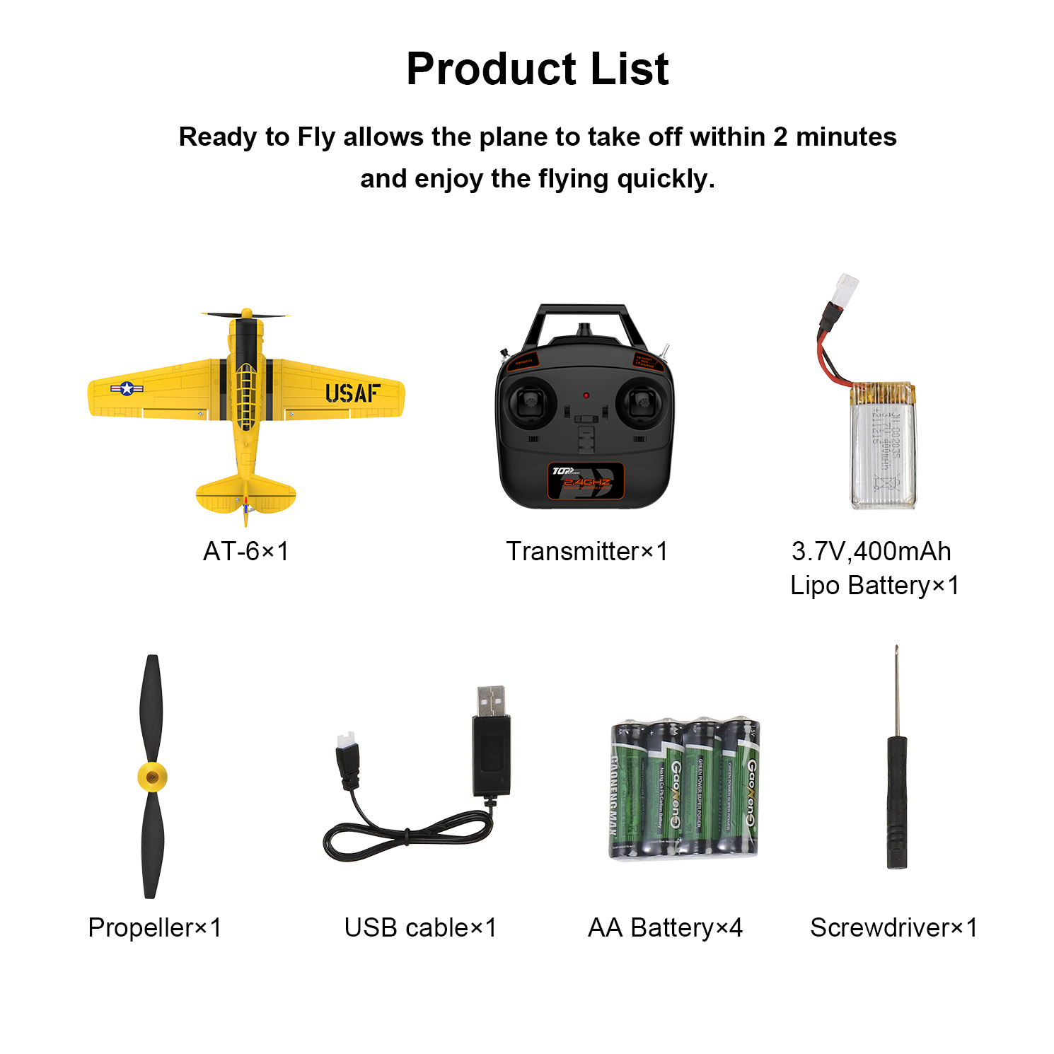 TOP RC HOBBY 450MM MINI AT-6